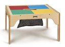 Wood LEGO® Compatible Square Storage Table (Thumbnail)
