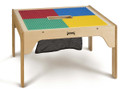 Kids DUPLO® Compatible Wood Square Storage Table (Thumbnail)
