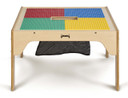 Kids DUPLO® Compatible Wood Square Storage Table (Thumbnail)
