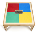 Wood DUPLO® Compatible Square Storage Table (Thumbnail)