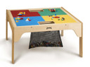 Wood LEGO® Compatible Square Dual Storage Table (Thumbnail)