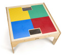 Wood DUPLO® Compatible Square Dual Storage Table (Thumbnail)
