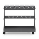 Mobile Hanging Gray Backpack Storage Cart (Thumbnail)
