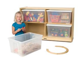 Jumbo Tote Storage – with Clear Jumbo Totes + Lids