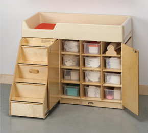 Diaper Changer with Stairs