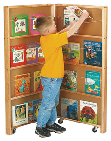 Mobile Library Bookcase - 2 Sections