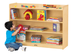 Adjustable Mobile Classroom Bookshelf with Lip Adjustable Mobile Classroom Bookshelf with Lip