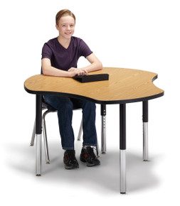 Collaborative Hub Table - 44" X 47" - Oak/Black