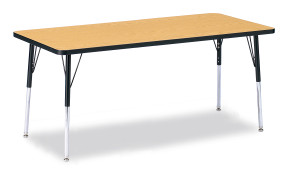 Rectangle Activity Table - 30" X 72" - Oak