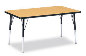 Rectangle Activity Table - 30" X 48" - Oak
