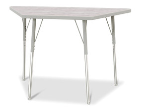 Trapezoid Activity Table - 24" X 48" - Driftwood Gray