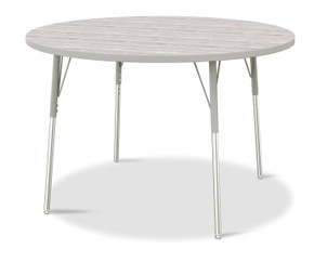 Round Activity Table - 48" Diameter - Driftwood Gray