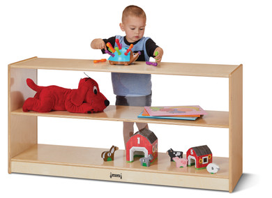Toddler Fixed Straight-Shelf with See-Thru Back