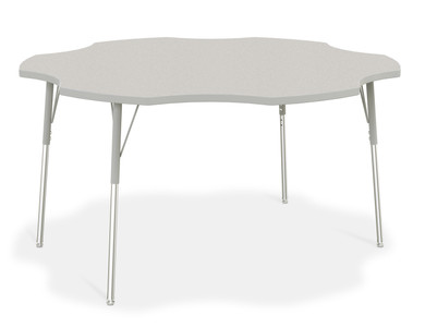 Six Leaf Activity Table - 60"&comma; A-height - Freckled Gray/Gray/Gray