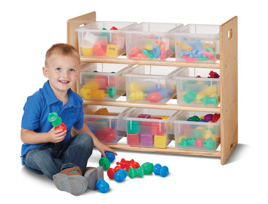 Cubbie-Tray Storage Rack