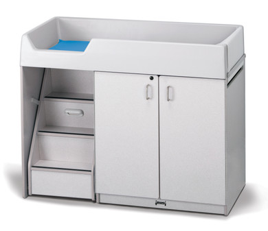 Rainbow Accents Diaper Changer with Stairs