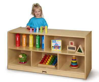 Toddler Single Mobile Storage Unit - 18" Deep