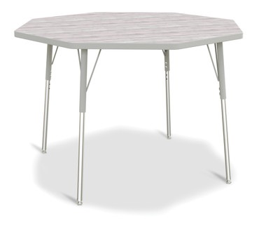 Octagon Activity Table - 48" X 48" - Driftwood Gray