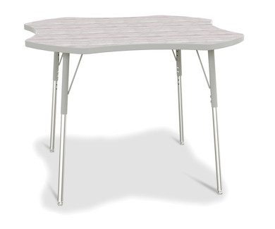 Four Leaf Activity Table - Driftwood Gray