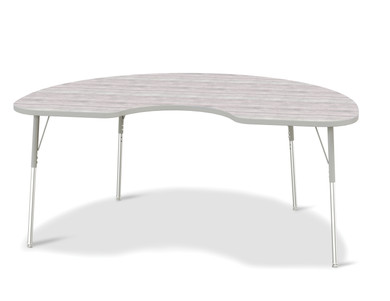 Kidney Activity Table - 48" X 72" - Driftwood Gray