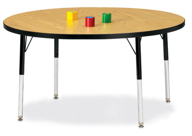 Round Activity Table - 48" Diameter - Oak