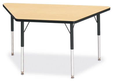 Trapezoid Activity Tables - 24" X 48" - Maple
