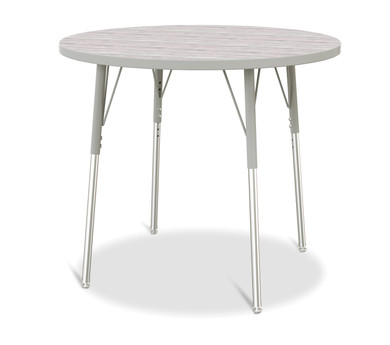 Round Activity Table - 36" Diameter - Driftwood Gray