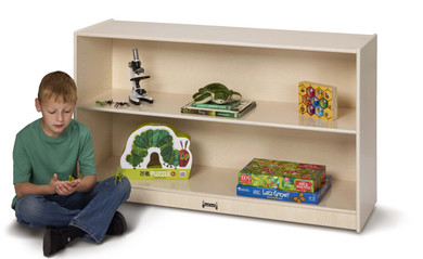 Wooden White Adjustable 2 Shelf Toy Storage Bookshelf