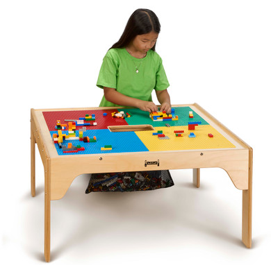Kids LEGO® Compatible Wood Storage Table