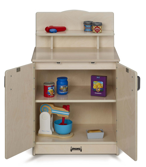 Kids Culinary White Play Kitchen Cupboard