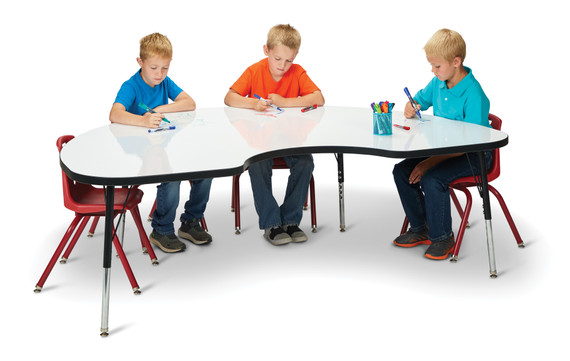 Kidney Dry Erase Table - 72" x 48"
