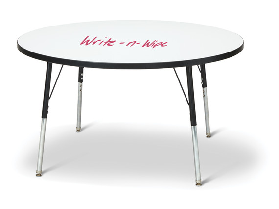 Round Dry Erase Table - 48" Diameter
