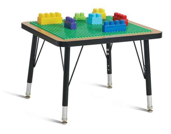 Adjustable Building Table – Preschool Brick Compatible – 15-24"H