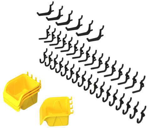 Jonti-Craft® Pegboard Hooks & Bins - 43 Piece Set | 8115JC