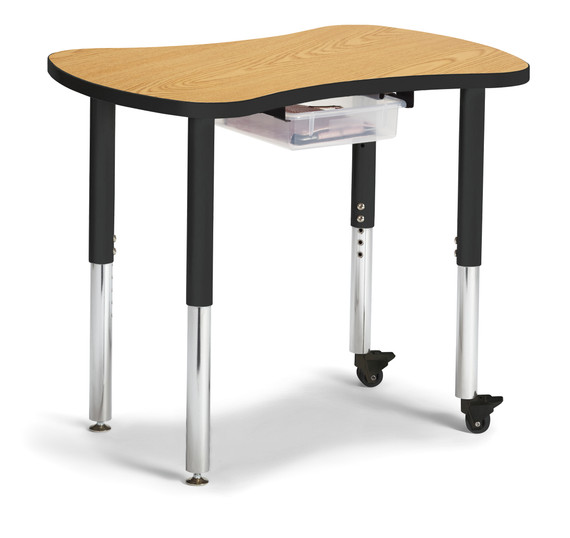 Collaborative Bowtie Table - 24" X 35" - Gray/Gray