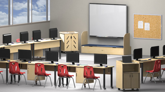 Single Computer Lab Table