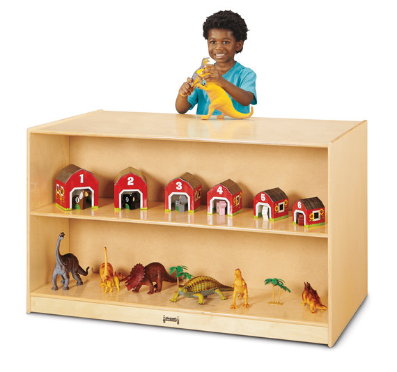 Double-Sided Island – Straight Shelf Storage