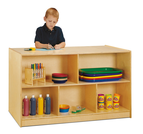 Double-Sided Island - Single + 20 Cubbie-Tray Double-Sided Island - Single + 20 Cubbie-Tray