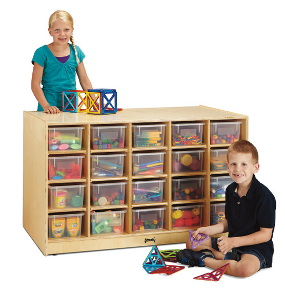 Double-Sided Island - 40 Cubbie-Tray