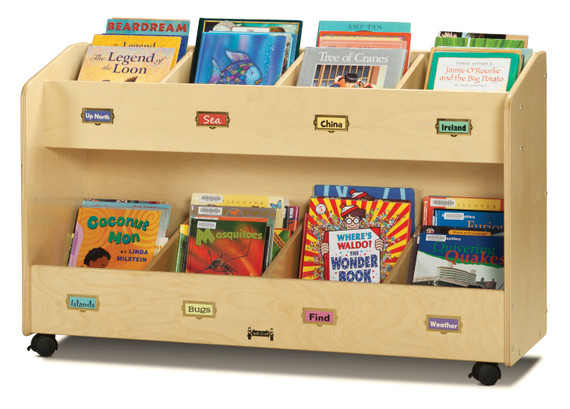 Mobile 8-Section Book Organizer