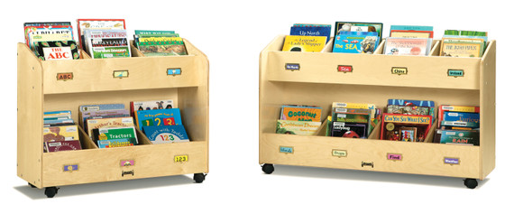 Mobile 8-Section Book Organizer