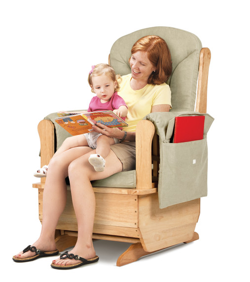 Glider Rocker - Beige Cushions Glider Rocker - Beige Cushions