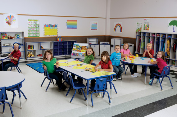 Stacking Chair with Powder-Coated Legs
