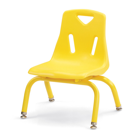 Stacking Chair with Powder-Coated Legs
