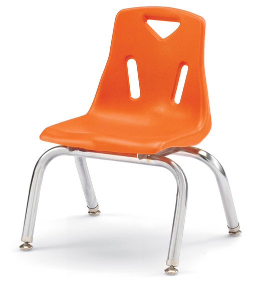 Stacking Chair with Chrome-Plated Legs