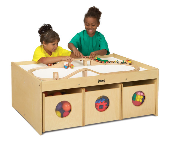 Activity Table - with 6 See-n-Wheel Bins Activity Table - with 6 See-n-Wheel Bins