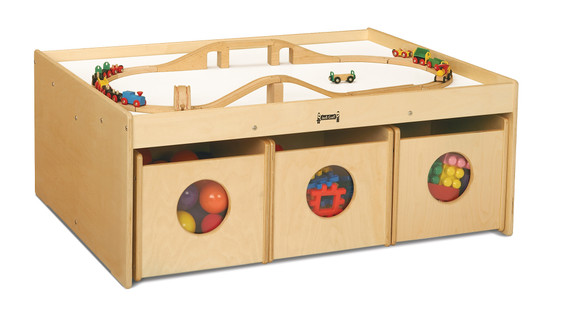 Activity Table - with 6 See-n-Wheel Bins Activity Table - with 6 See-n-Wheel Bins
