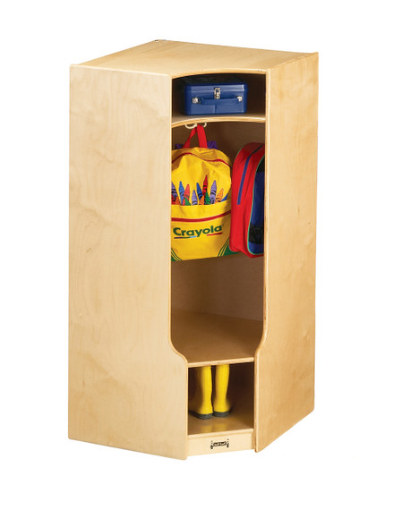 Corner Coat Locker with Step Corner Coat Locker with Step