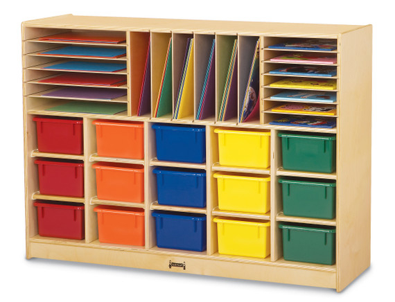 Sectional Cubbie-Tray Mobile Unit Sectional Cubbie-Tray Mobile Unit