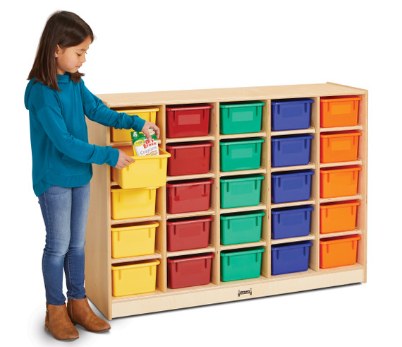 25 Cubbie-Tray Mobile Storage